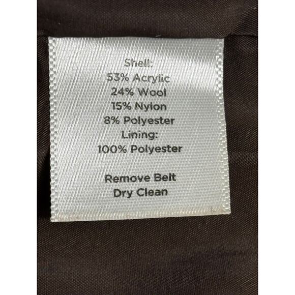 Talbots Wool Tweed Straight Pencil Skirt Womens Petite 16P Orange Brown Career - Picture 4 of 6